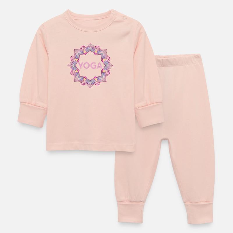 yoga - Pyjama Bébé - rose cristal