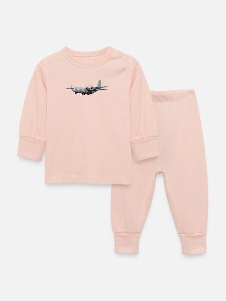 Hercules C-130 - Baby Schlafanzug - Kristallrosa