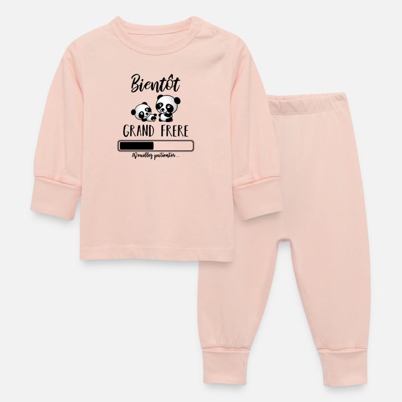Bientôt grand frère - Pyjama Bébé - rose cristal