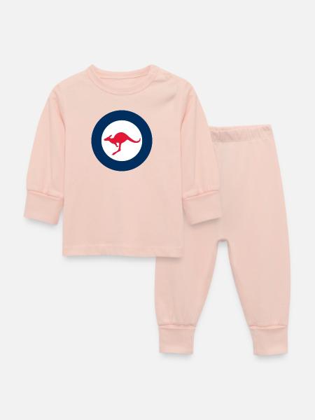 Luftstreiter Australien Luftwaffe Australien - Baby Schlafanzug - Kristallrosa