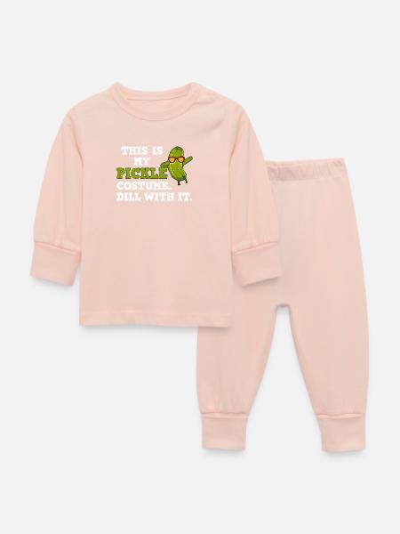 Gurken Gurke Kostüm - Baby Schlafanzug - Kristallrosa