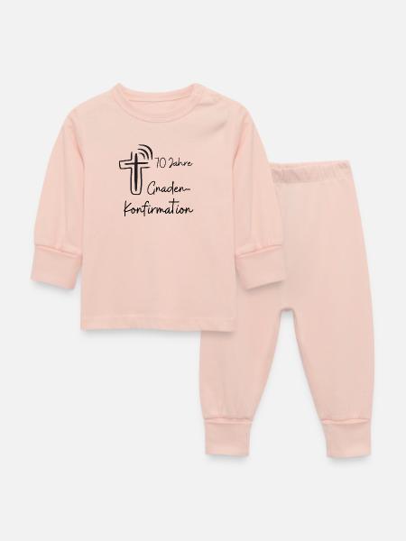 Gnaden-Konfirmation 70 Jahre Jubelkonfirmation - Baby Schlafanzug - Kristallrosa