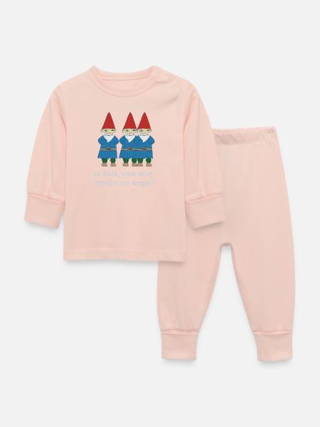 gartenzwerge bayerisch - Baby Schlafanzug - Kristallrosa