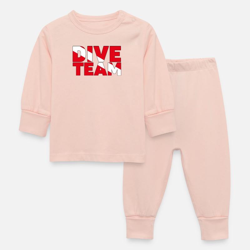 Équipe de plongée. Design parfait pour votre équipe de plongée. - Pyjama Bébé - rose cristal