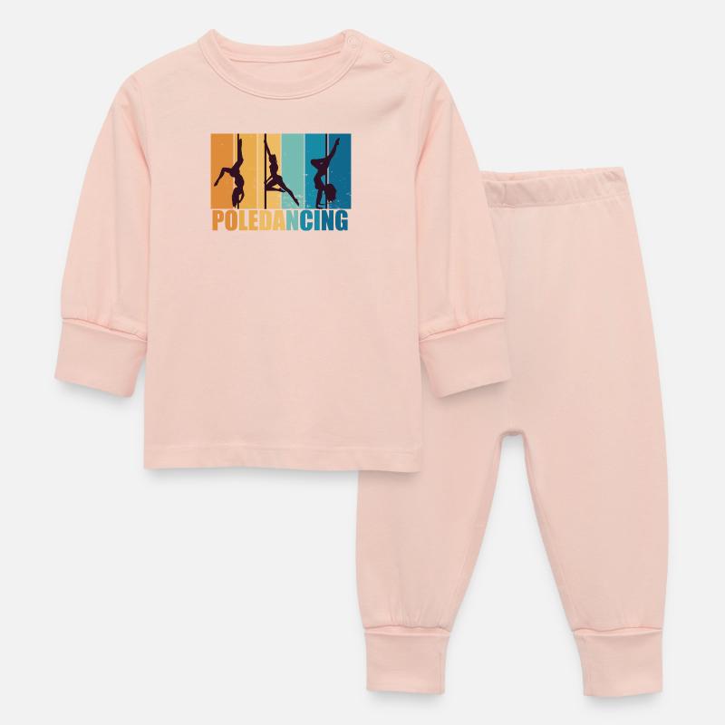 Poledancing Pole dance Vintage Retro Gift - Pyjama Bébé - rose cristal