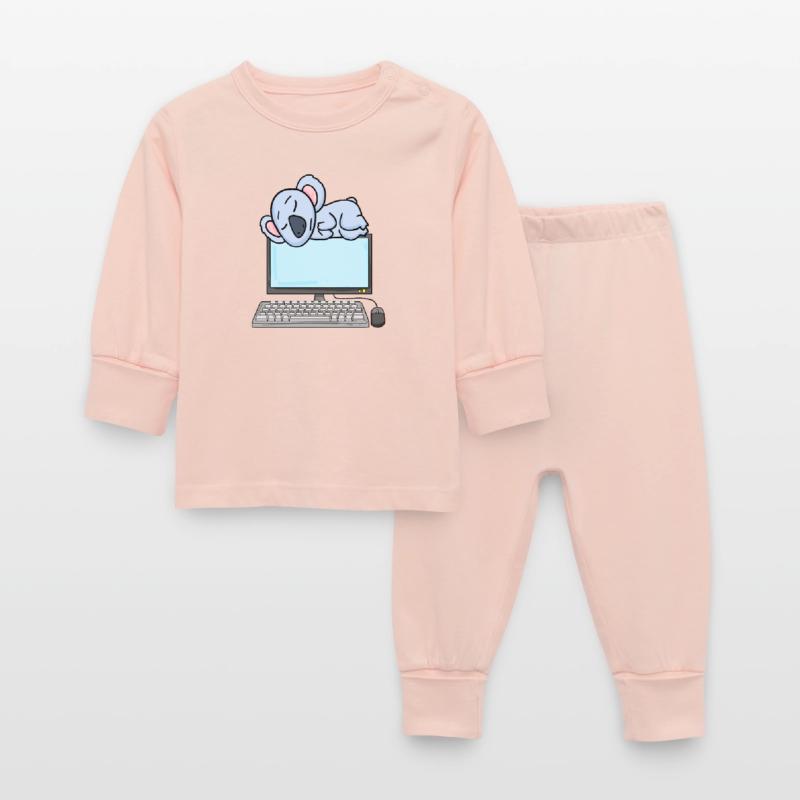 Koala Computer Nerd Programmierer Geschenk Baby Schlafanzug