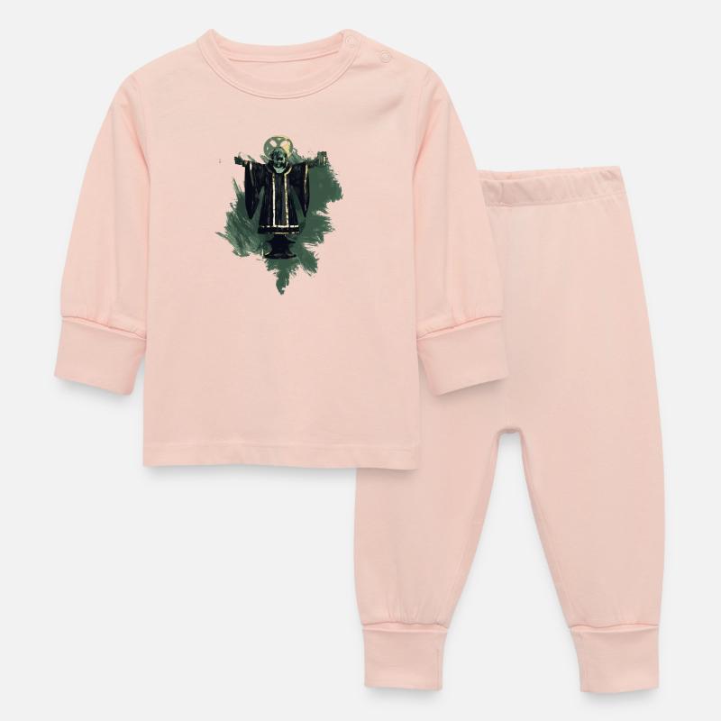 Munich look rétro élégant - Pyjama Bébé - rose cristal