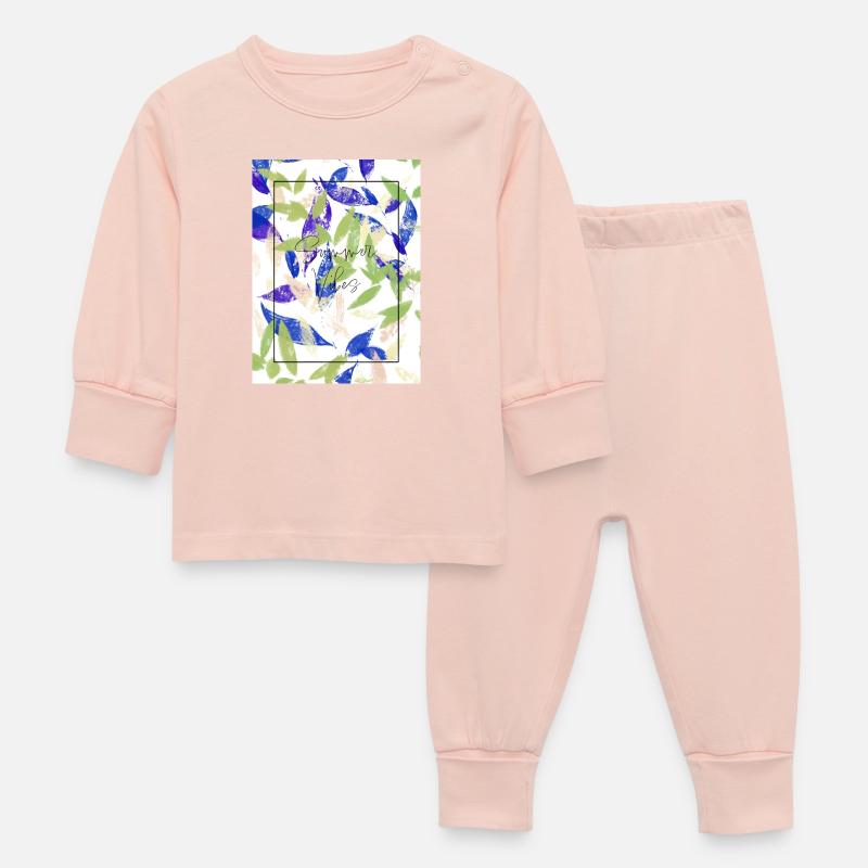 Vibrations estivales Saison estivale Chaleur Soleil Vibes - Pyjama Bébé - rose cristal