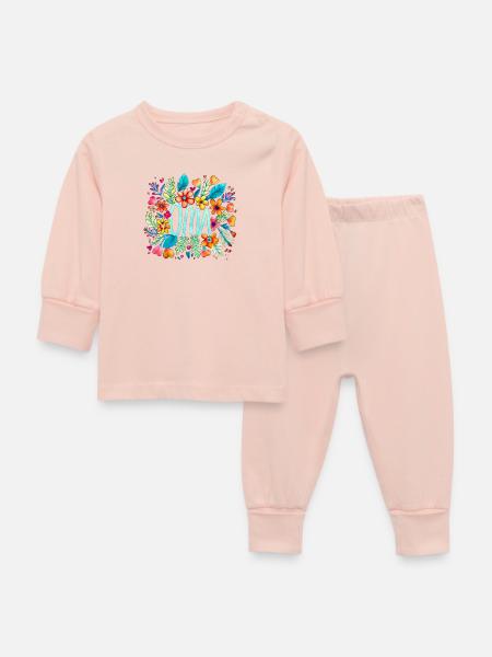 Oma - Baby Schlafanzug - Kristallrosa