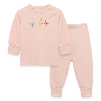 Veterinary Syringe ECG - Baby Sleepsuit - crystal pink - Front