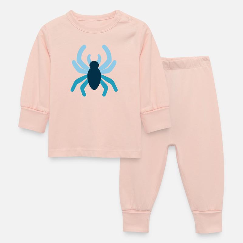 araignée - Pyjama Bébé - rose cristal