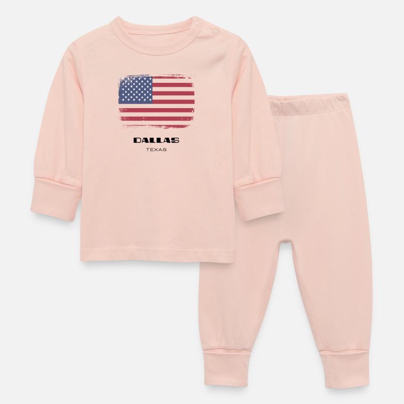 Dallas, Texas, États-Unis - Pyjama Bébé - rose cristal