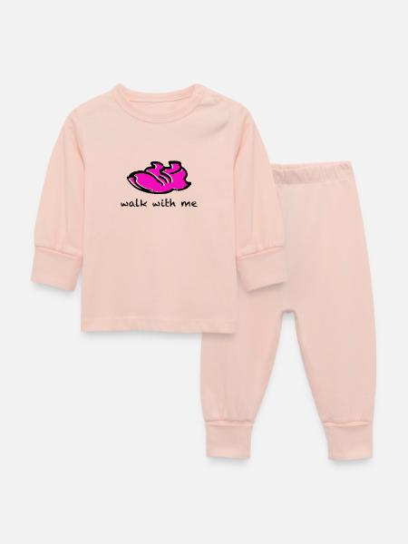 Laufschuh Walk with me - Baby Schlafanzug - Kristallrosa