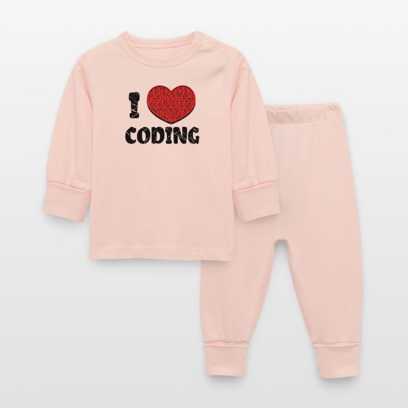 Script de code Debug Heart Statement Pyjama Bébé