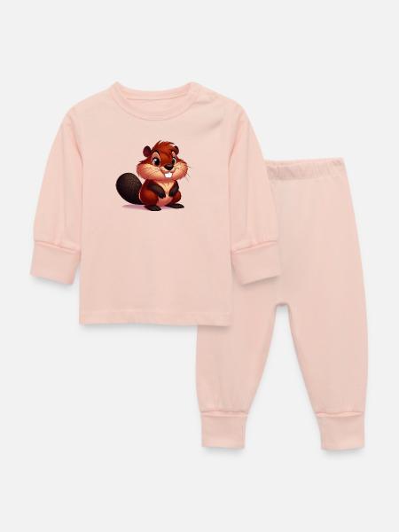 Bieber - Baby Schlafanzug - Kristallrosa