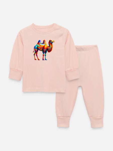 Kamel - Baby Schlafanzug - Kristallrosa