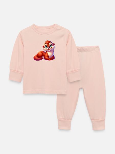 Otter - Baby Schlafanzug - Kristallrosa