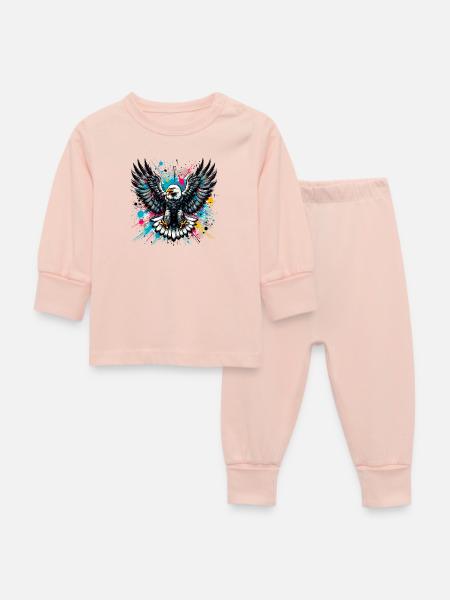 Adler - Baby Schlafanzug - Kristallrosa
