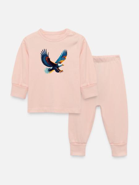 Adler - Baby Schlafanzug - Kristallrosa