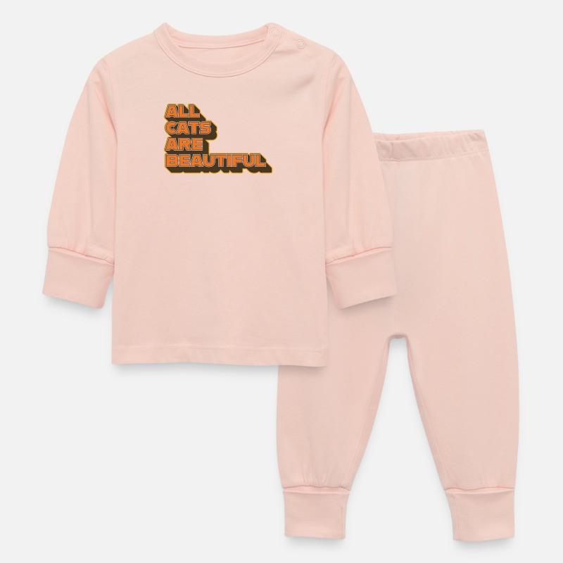 Tous les chats sont beaux – une déclaration élégante - Pyjama Bébé - rose cristal