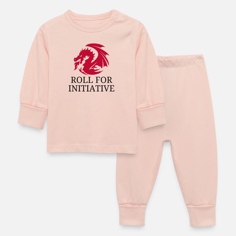 Lancer pour l’initiative – Dragon de feu - Pyjama Bébé - rose cristal