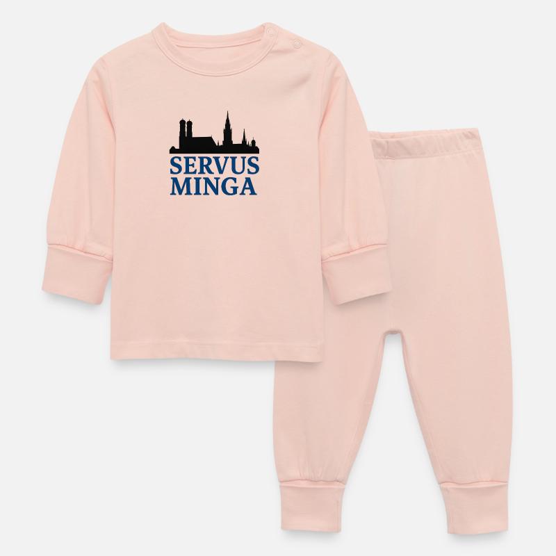 Servus Minga Silhouette Design - Pyjama Bébé - rose cristal