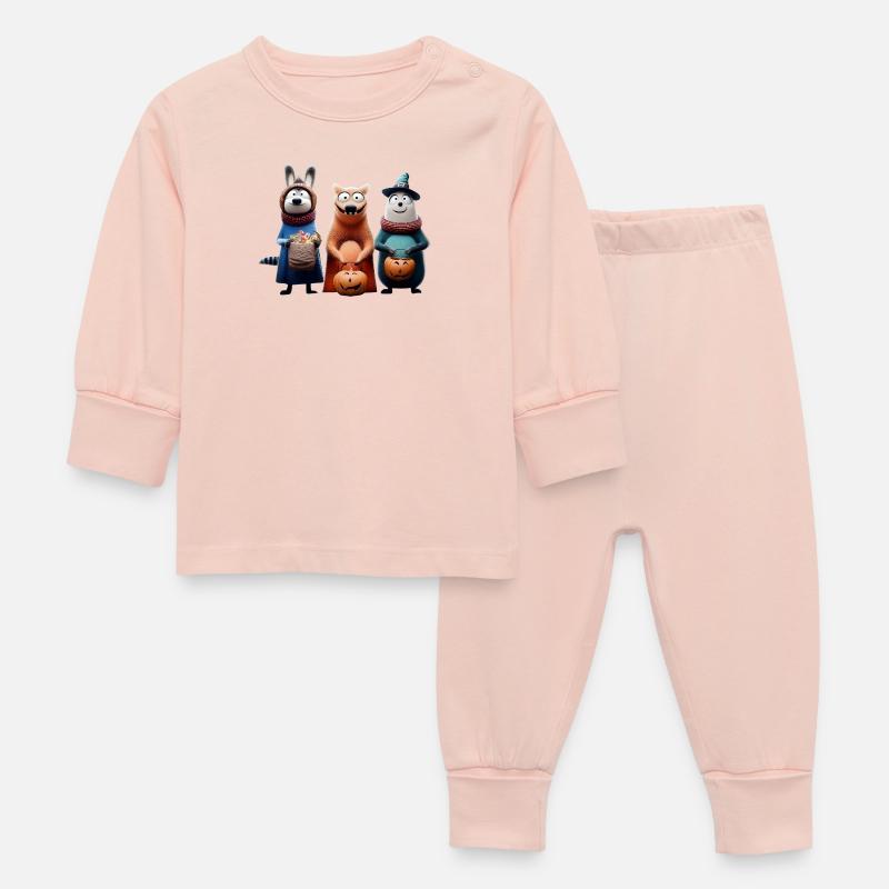 Halloween Squad – Süßes oder Saures Wooligans - Baby Schlafanzug - Kristallrosa