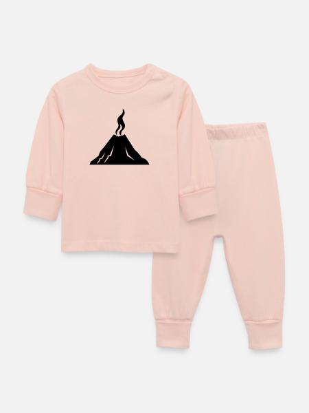 Vulkan - Baby Schlafanzug - Kristallrosa