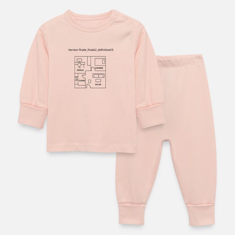 Idée cadeau pour architecte - Pyjama Bébé - rose cristal