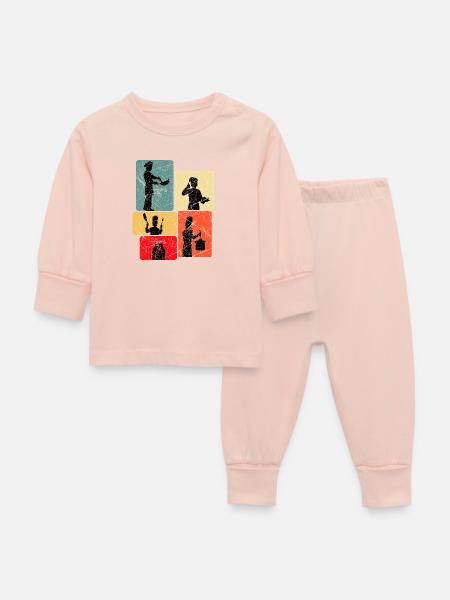 Koch Köchin Kochen - Baby Schlafanzug - Kristallrosa