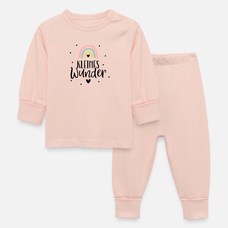 Petit miracle | Bébé 2026 | Arc-en-ciel | Naissance - Pyjama Bébé - rose cristal