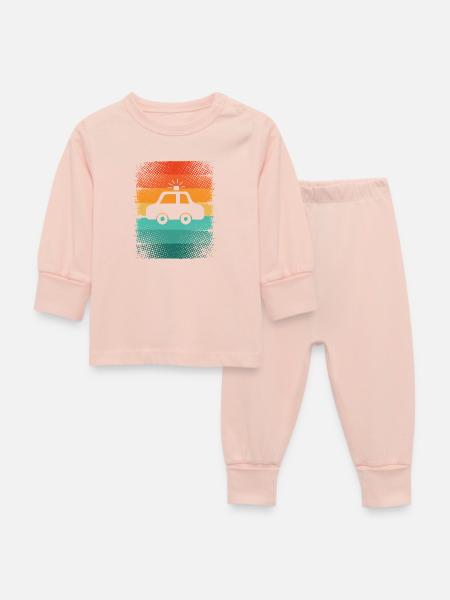 Polizei - Baby Schlafanzug - Kristallrosa