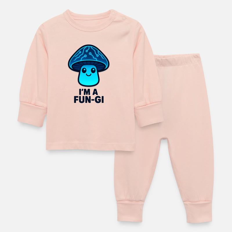 Champignon Lumineux Fun-Gi - Pyjama Bébé - rose cristal