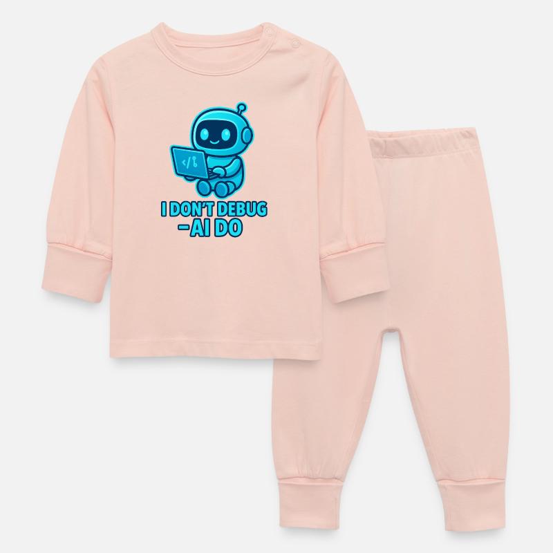 KI Debug: AI übernimmt das Debuggen - Baby Schlafanzug - Kristallrosa
