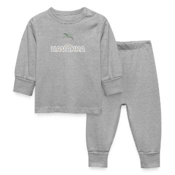 La Havane La Havane - Pyjama Bébé - gris chiné - Devant