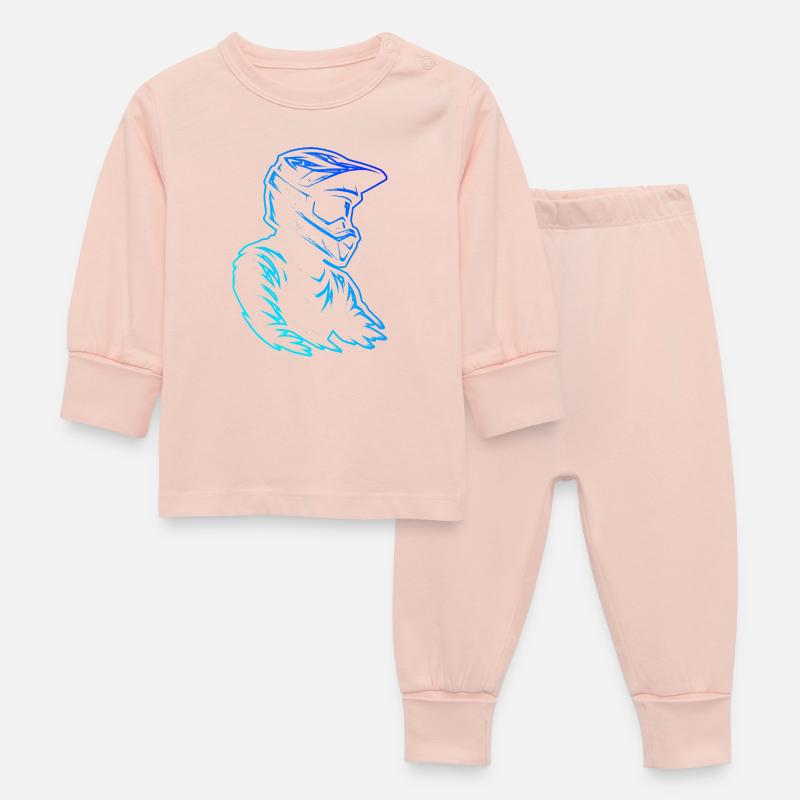 Déclaration directe sur le motocross - Pyjama Bébé - rose cristal