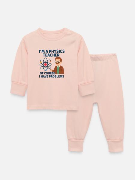 Physik Witz - Baby Schlafanzug - Kristallrosa