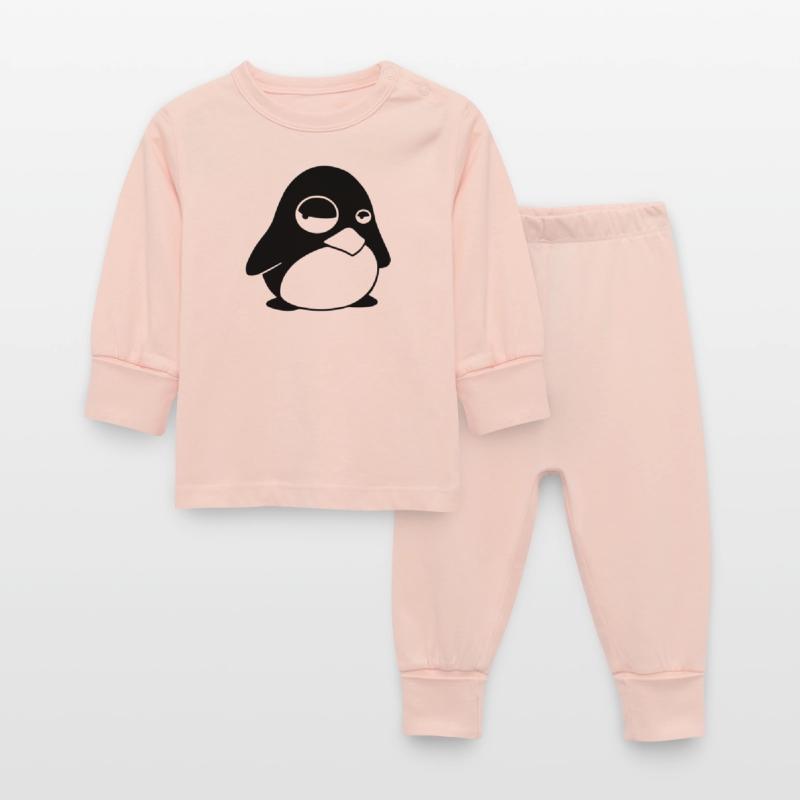 Grumpy Tux – Funny Linux Penguin for Nerds Baby Sleepsuit