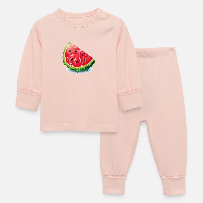 Tranche de pastèque - Pyjama Bébé - rose cristal