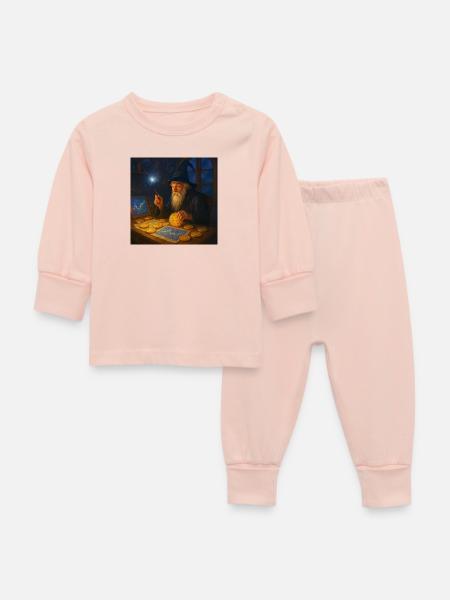 Krypto-Zauberer der Marktcharts Wandalu Vuhs - Baby Schlafanzug - Kristallrosa