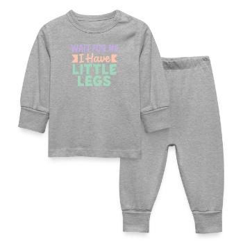 Cute Saying Humor Meme Funny Gift Idea - Baby Sleepsuit - heather grey - Front