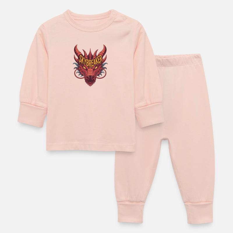 Conception du Dragon Briseur - Pyjama Bébé - rose cristal