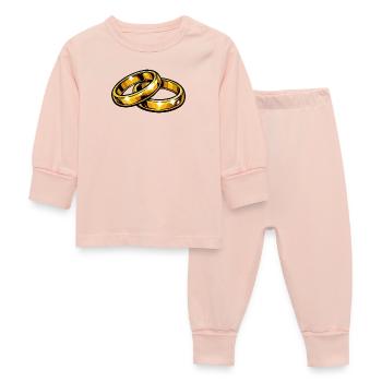 Anneaux de mariage en or Symbole de l’Éternité - Pyjama Bébé - rose cristal - Devant