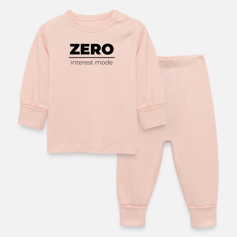 Mode Zéro Intérêt | Énoncé minimal - Pyjama Bébé - rose cristal