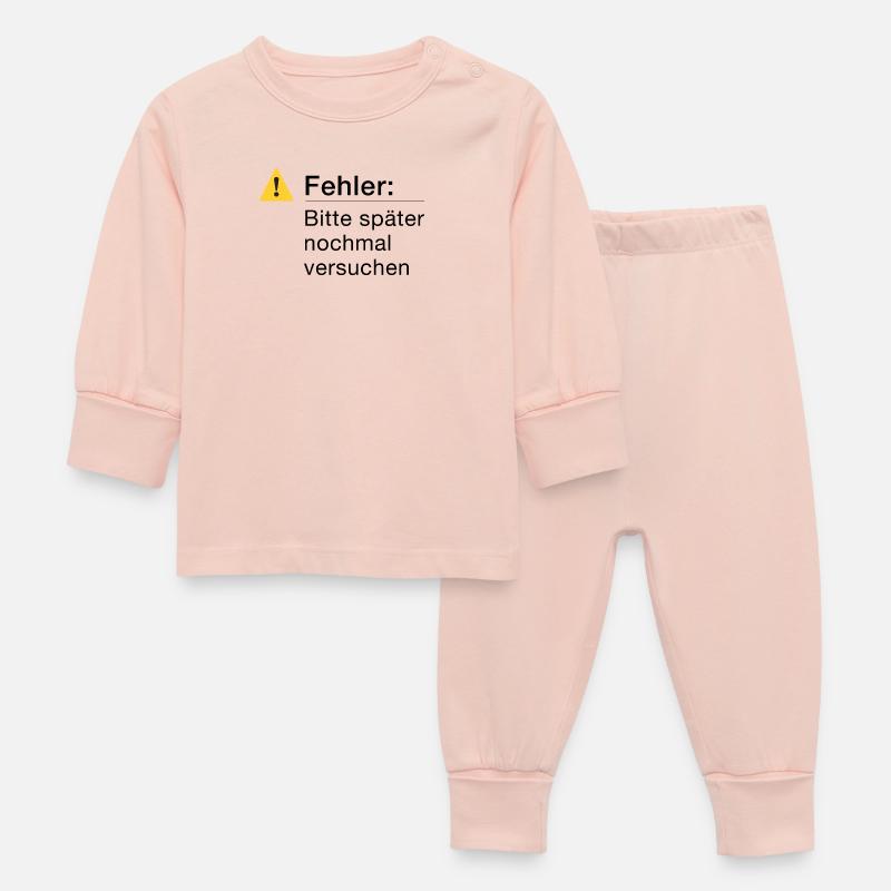 Fehler: Bitte noch einmal versuchen, Informatik - Baby Schlafanzug - Kristallrosa