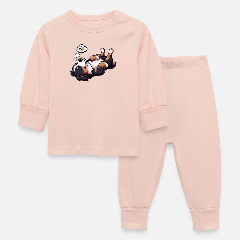 Bouvier bernois, chiens de montagne, propriétaires de chiens de montagne - Pyjama Bébé - rose cristal