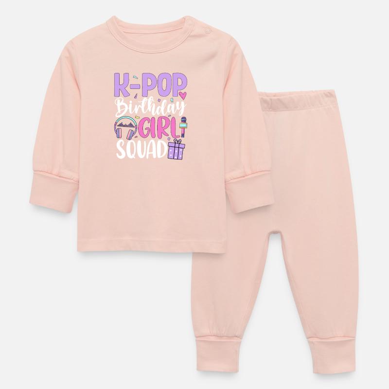 Équipe des filles d’anniversaire K Pop - Pyjama Bébé - rose cristal