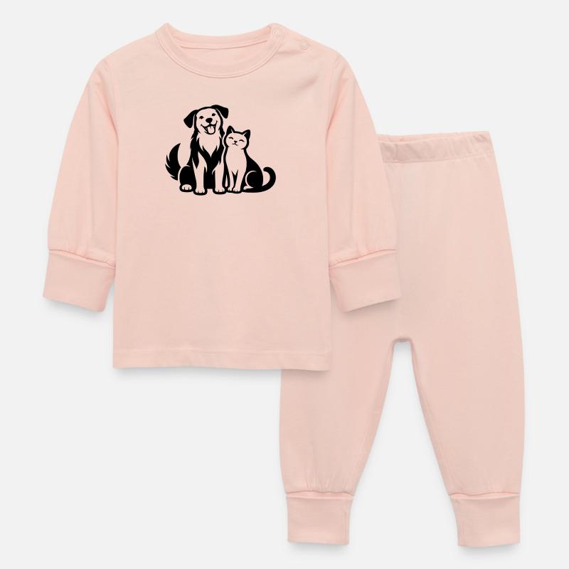 Animaux - Pyjama Bébé - rose cristal