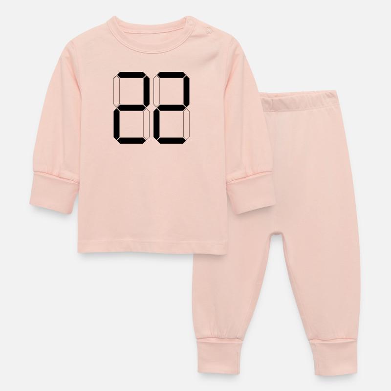 NUMÉRO 22 Vingt-deux Cadeaux Numériques - Pyjama Bébé - rose cristal
