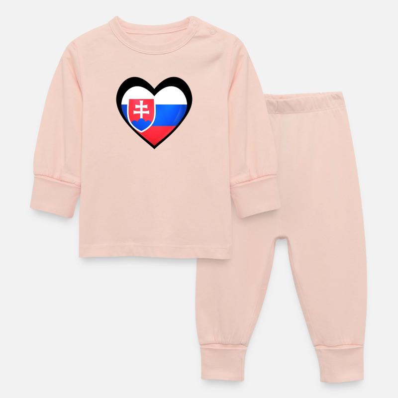 Čierne Srdce Slovensko - Pyjama Bébé - rose cristal